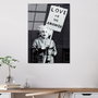 Wallity Cuadro Decorativo de Vidrio Templado Banksy UV-489 45 x 65 cm